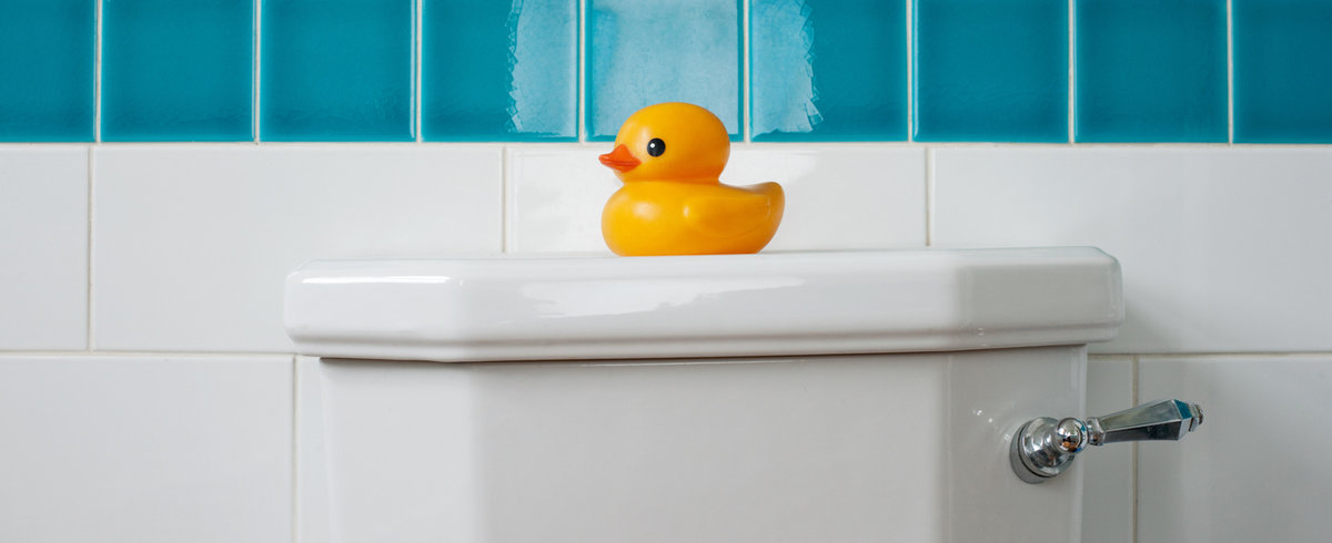 Calm bathroom interior
